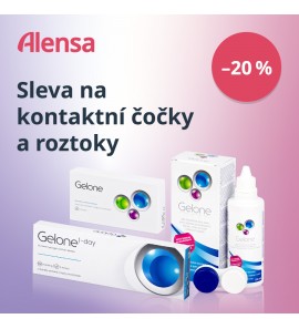 Sleva 20 % na kontaktní čočky a roztoky Gelone na alensa.cz Sleva 20 % na kontaktní čočky a roztoky Gelone na alensa.cz