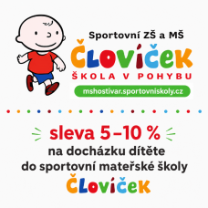 5 % - 10 % slevy na docházku dítěte do mateřské školy Človíček 5 % - 10 % slevy na docházku dítěte do mateřské školy Človíček