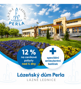 Sleva 12% na pobyty a speciální ambulantní balíček procedur - Lázeňský dům Perla Sleva 12% na pobyty a speciální ambulantní balíček procedur - Lázeňský dům Perla
