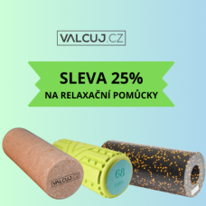 Sleva 25% na masážní válce a pomůcky